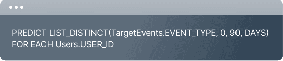 Predictive Query